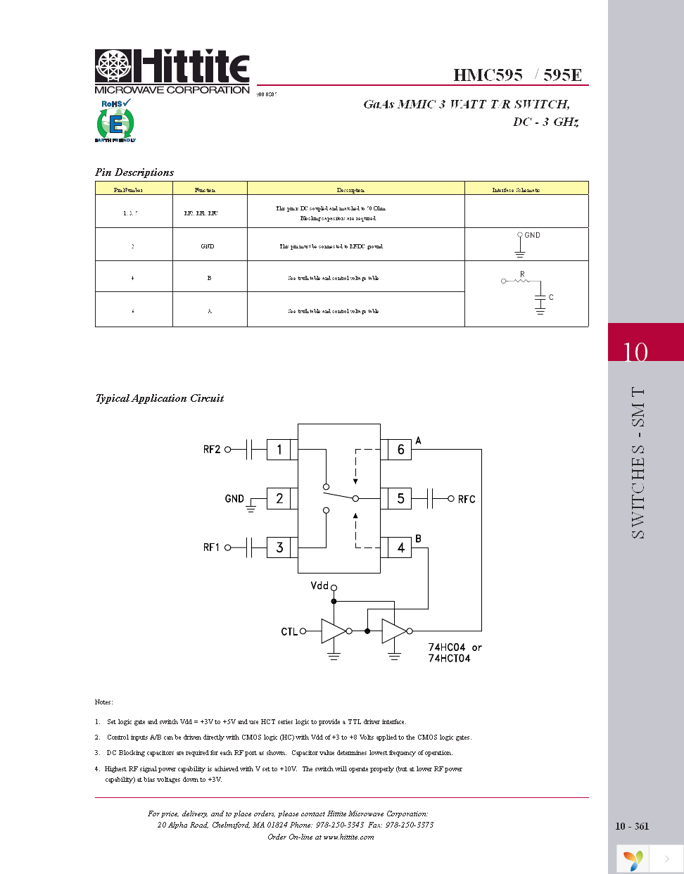 HMC595E Page 8