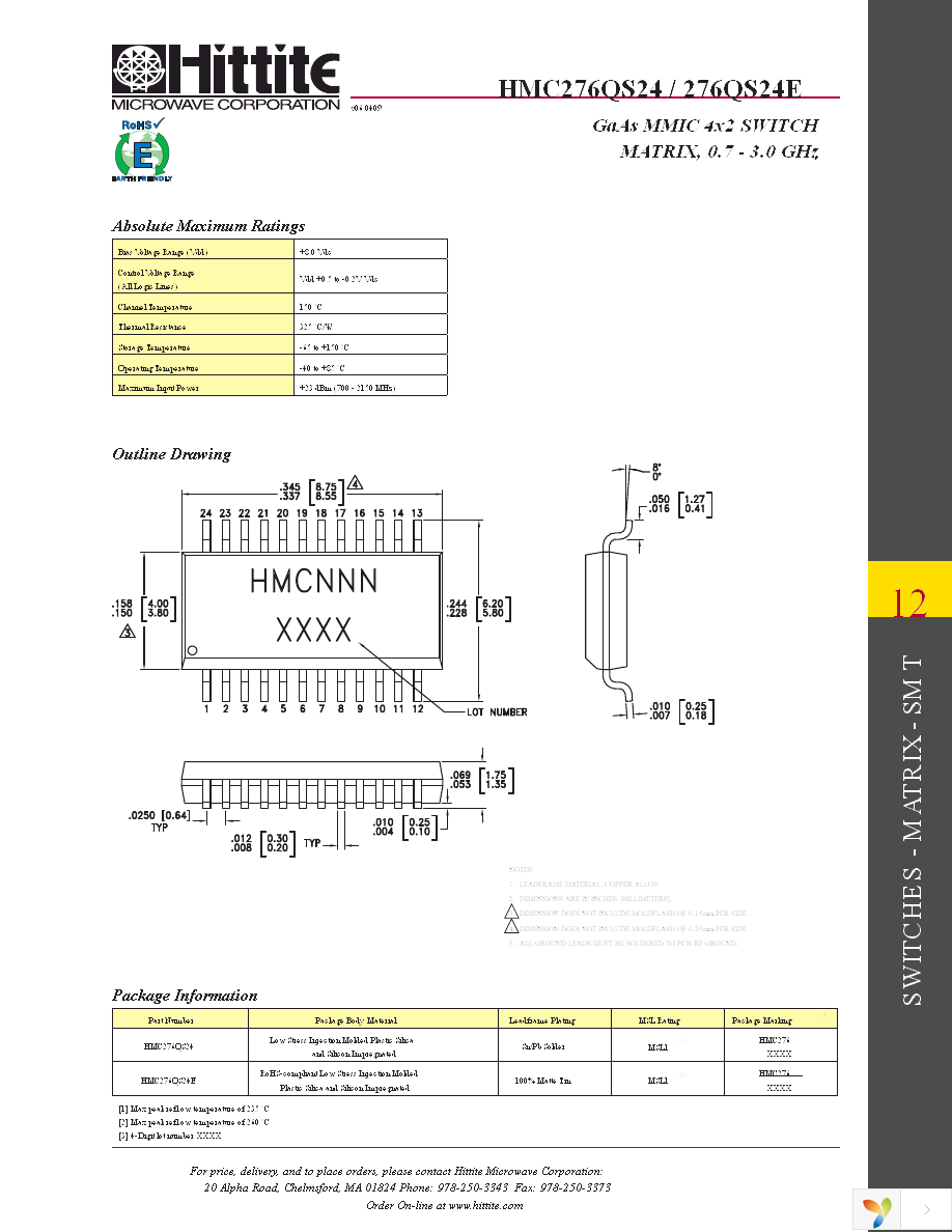 HMC276QS24E Page 8