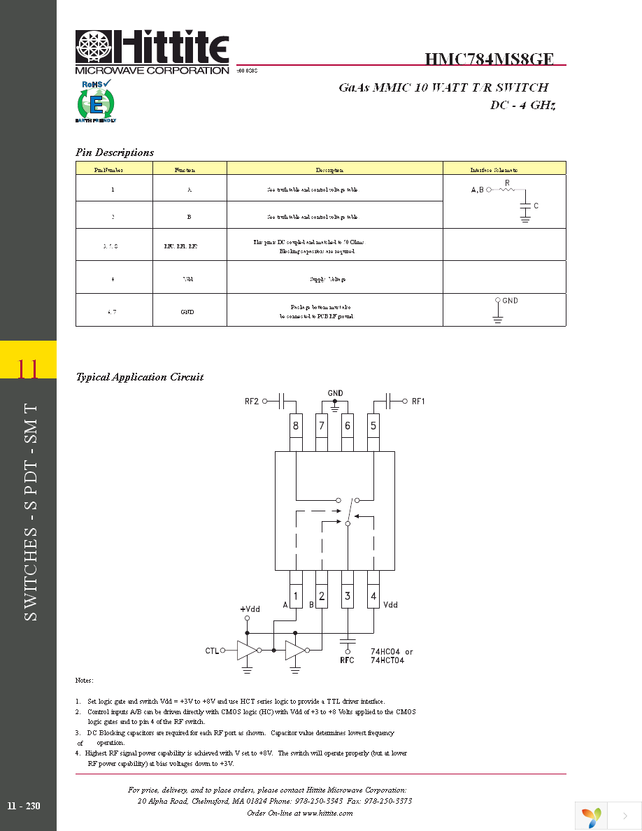 HMC784MS8GE Page 9