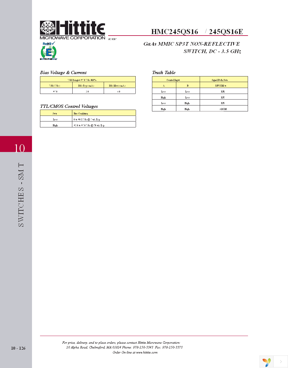 HMC245QS16E Page 5