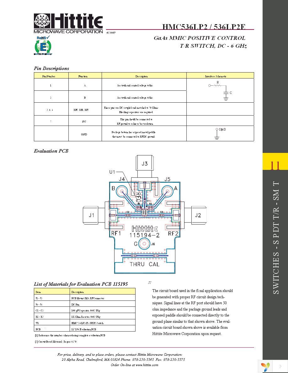 HMC536LP2E Page 6