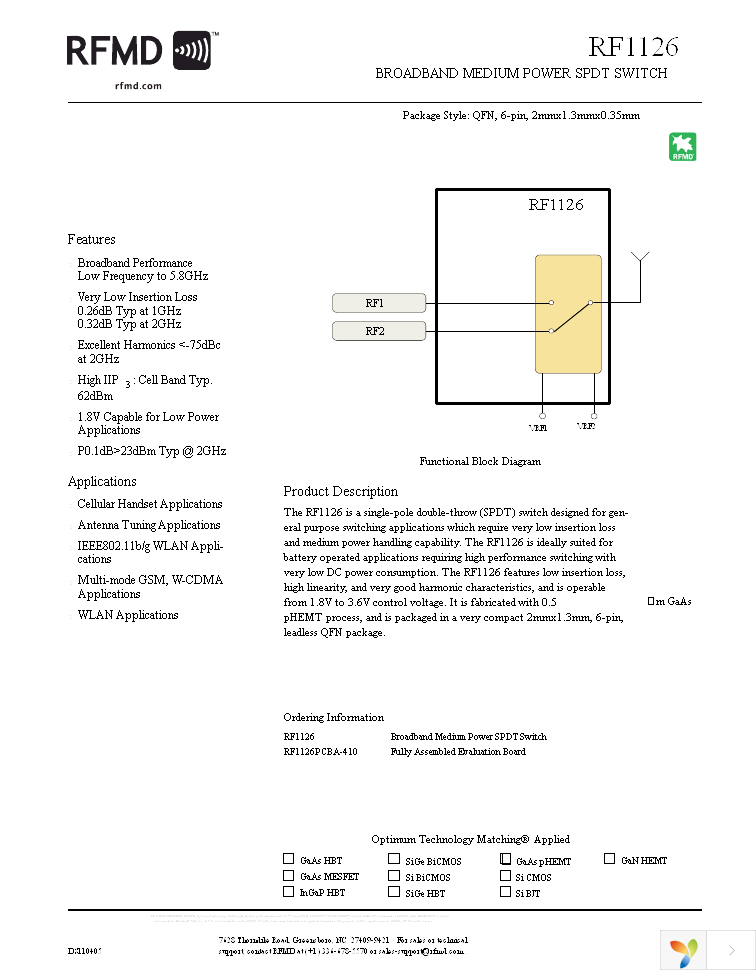 RF1126TR7 Page 1