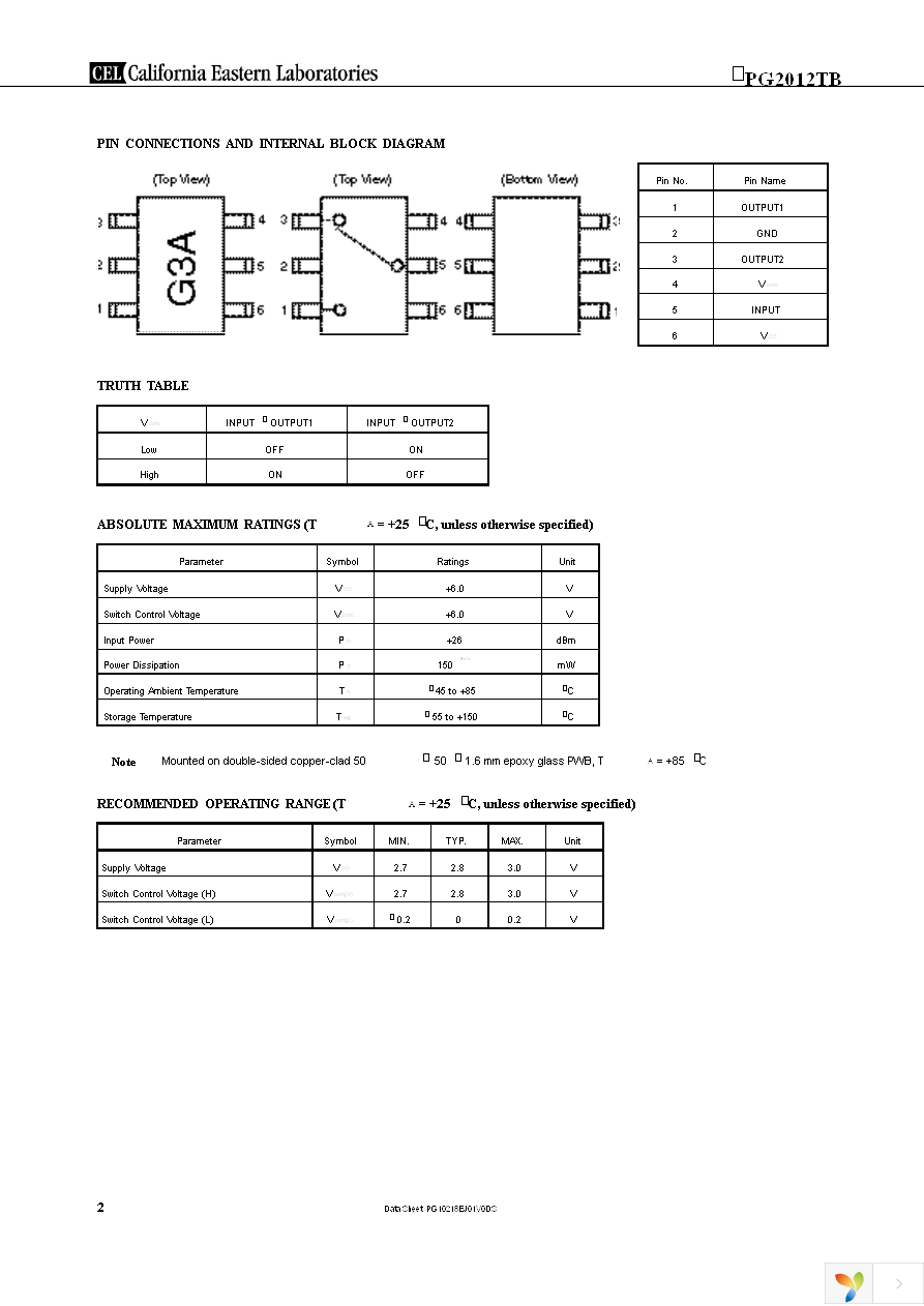 UPG2012TB-A Page 2