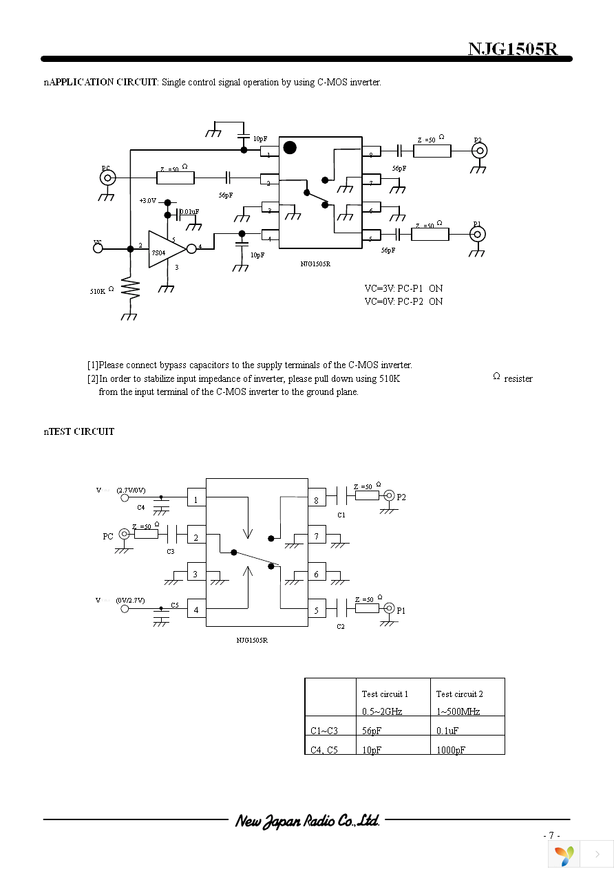 NJG1505R-TE1 Page 7