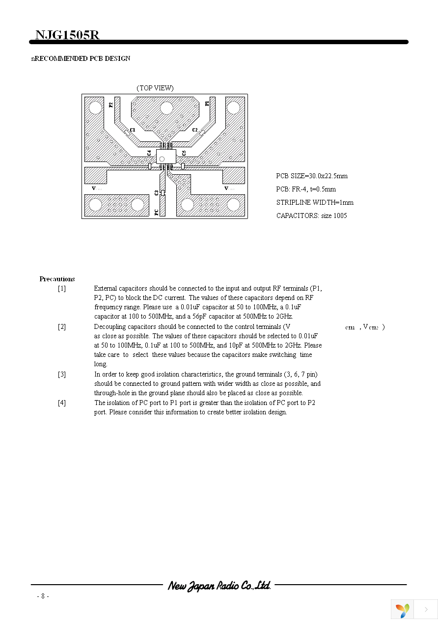 NJG1505R-TE1 Page 8