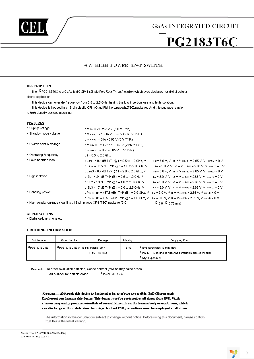 UPG2183T6C-E2-A Page 1