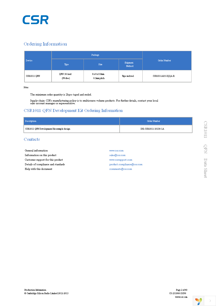 CSR1011A05-IQQA-R Page 2