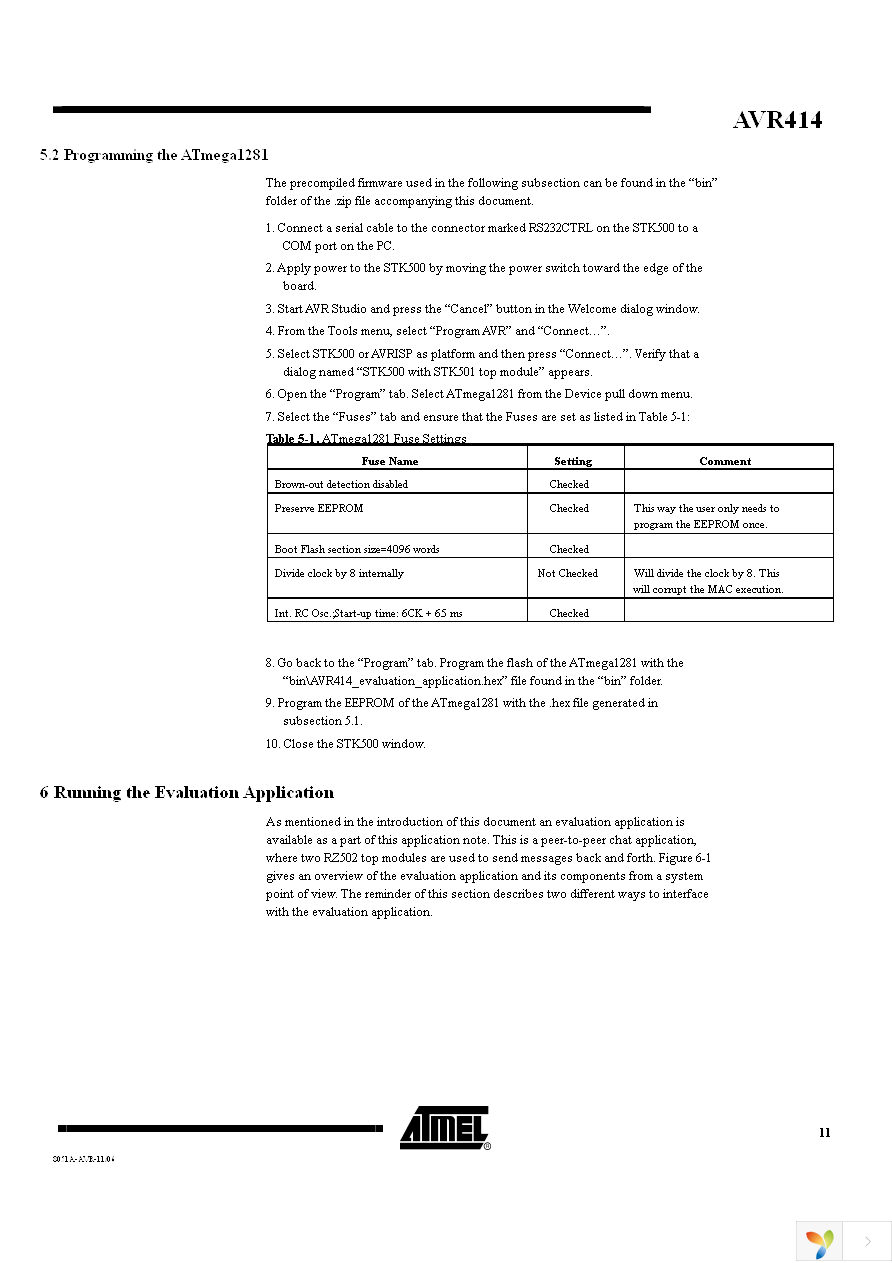 ATMEGA64RZAPV-10MU Page 11