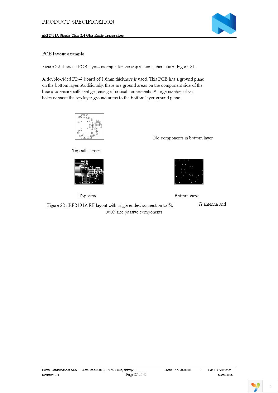 NRF2401AG-REEL Page 37