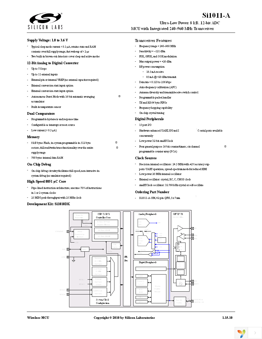 SI1011-A-GMR Page 1