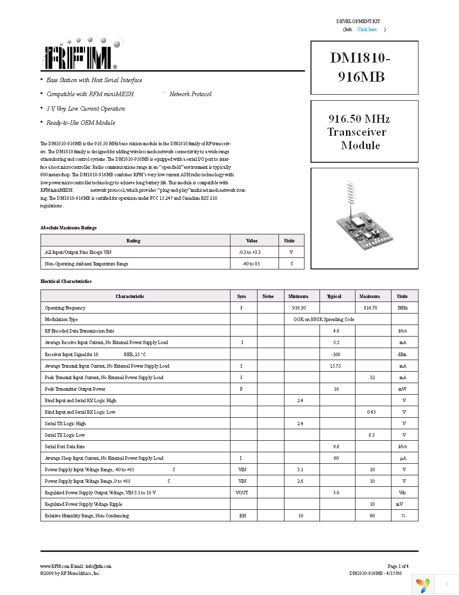 DM1810-916MB Page 1