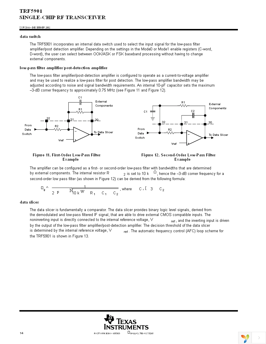 TRF5901PTR Page 14