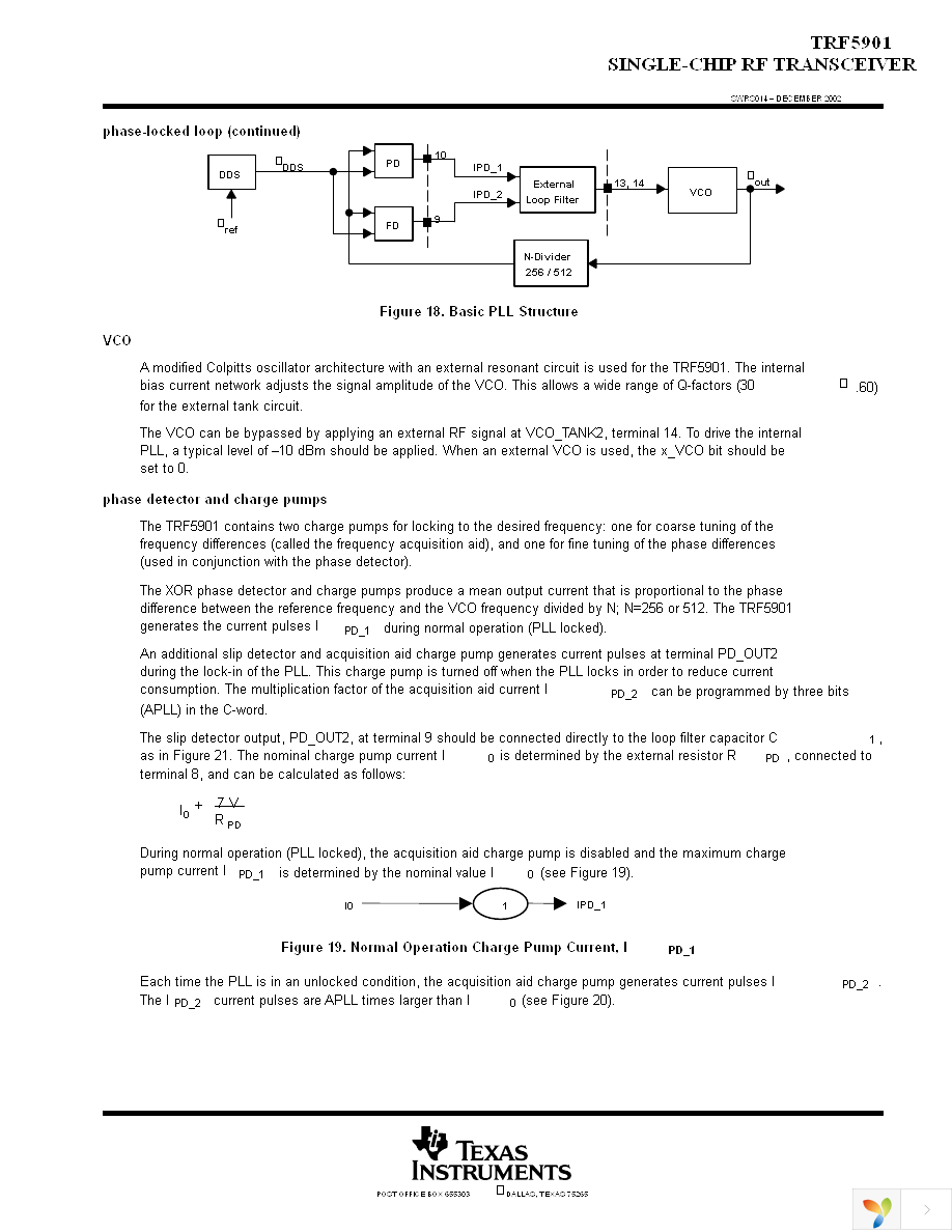 TRF5901PTR Page 19