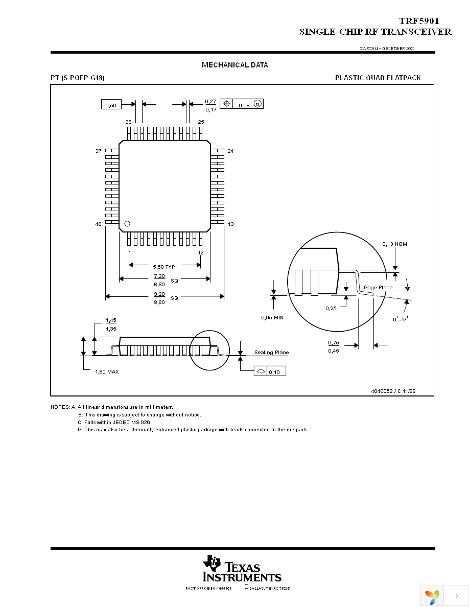 TRF5901PTR Page 29