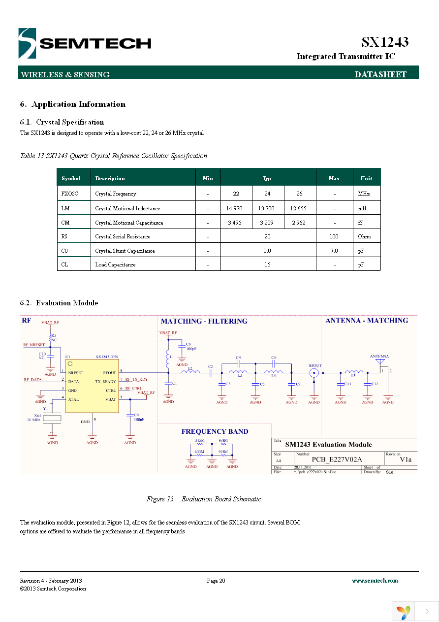 SX1243IULTRT Page 20