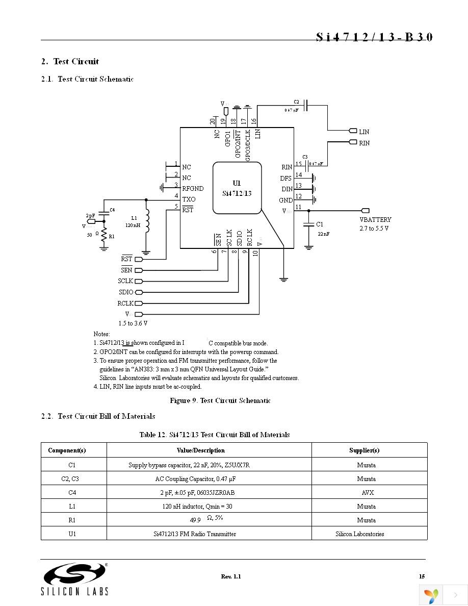 SI4713-B30-GM Page 15