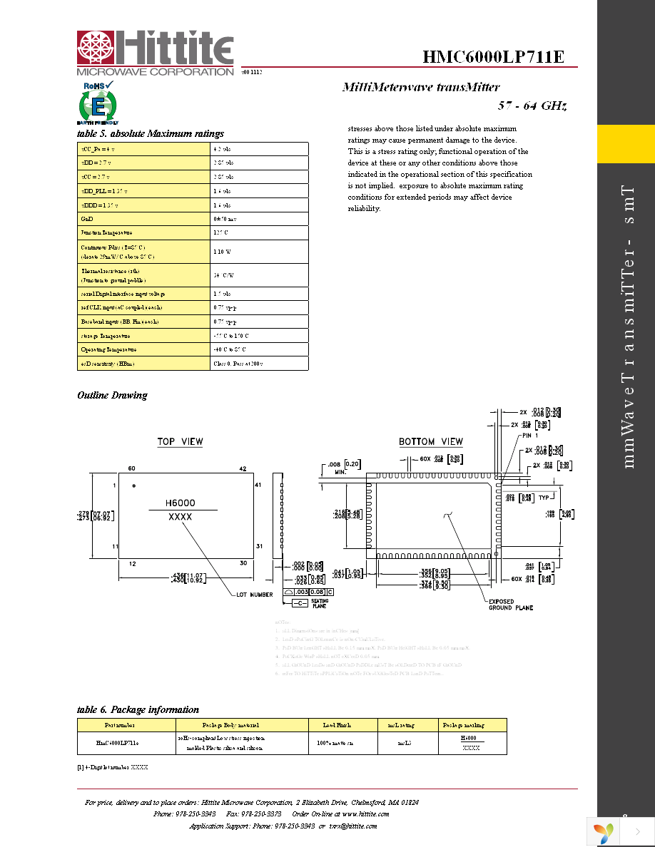 HMC6000LP711E Page 10