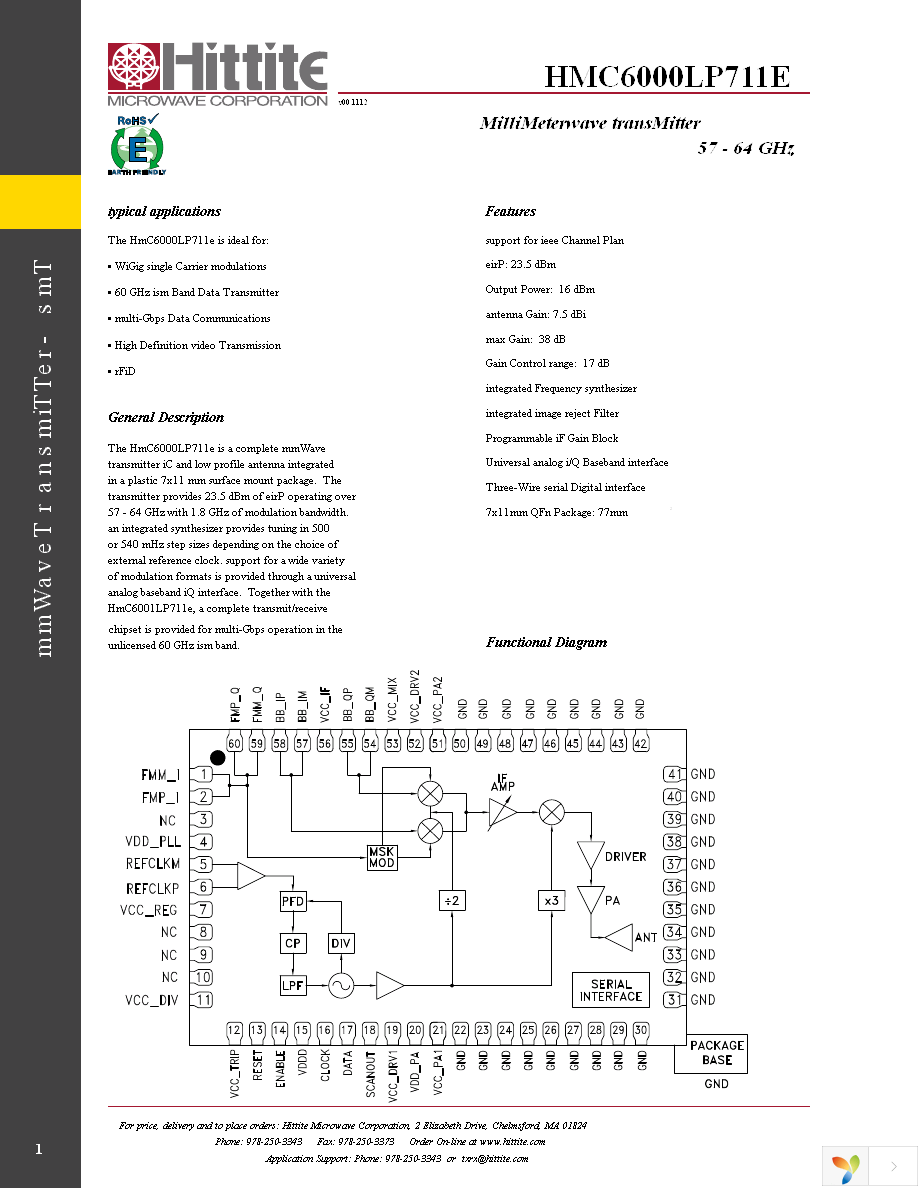 HMC6000LP711E Page 3