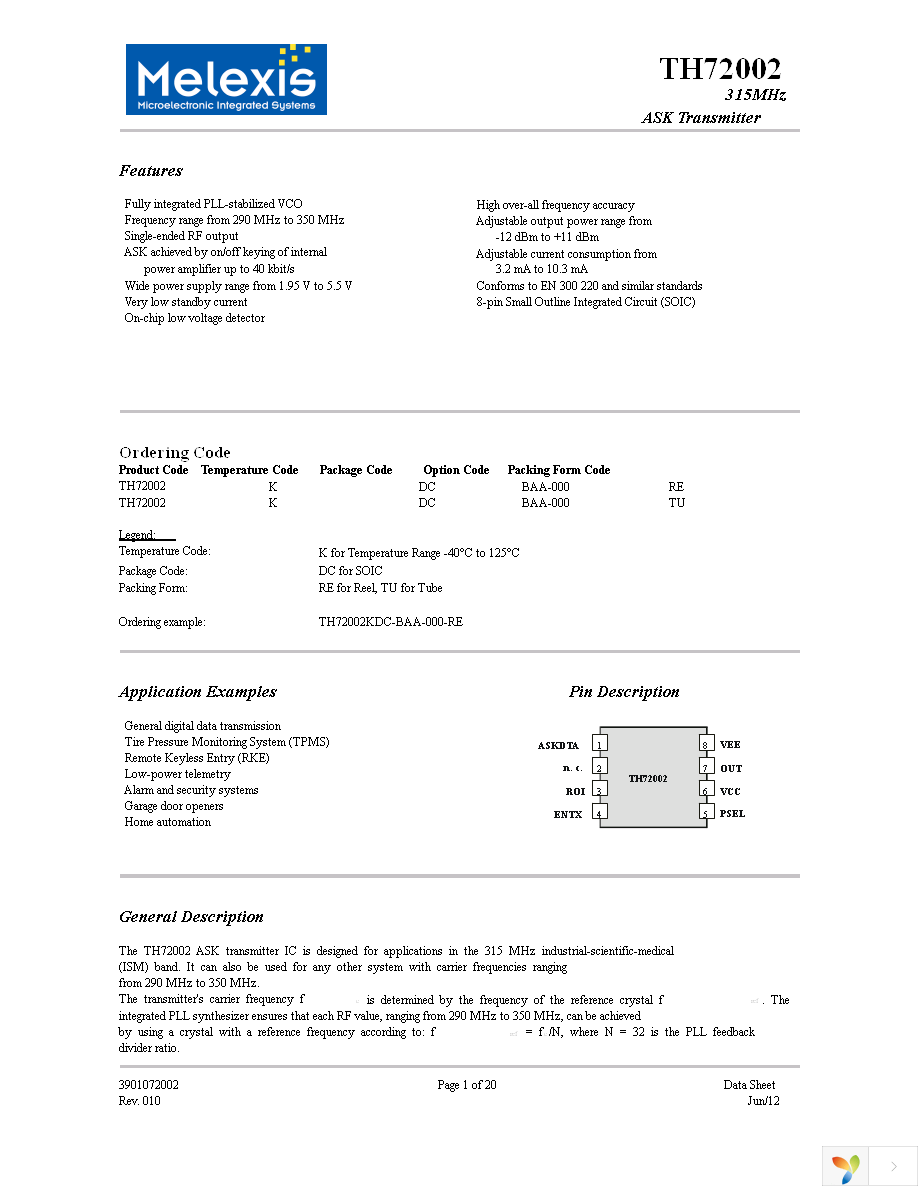 TH72002KDC-BAA-000-RE Page 1