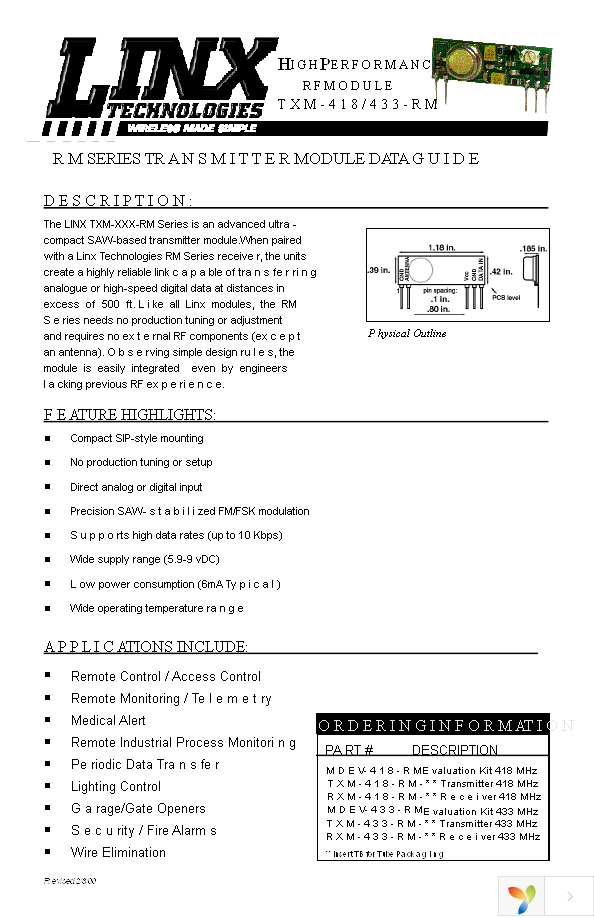 TXM-418-RM Page 1