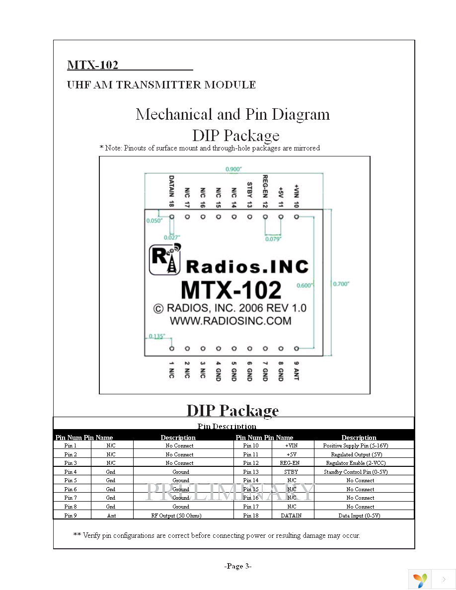 MTX-102-433DR-B Page 3
