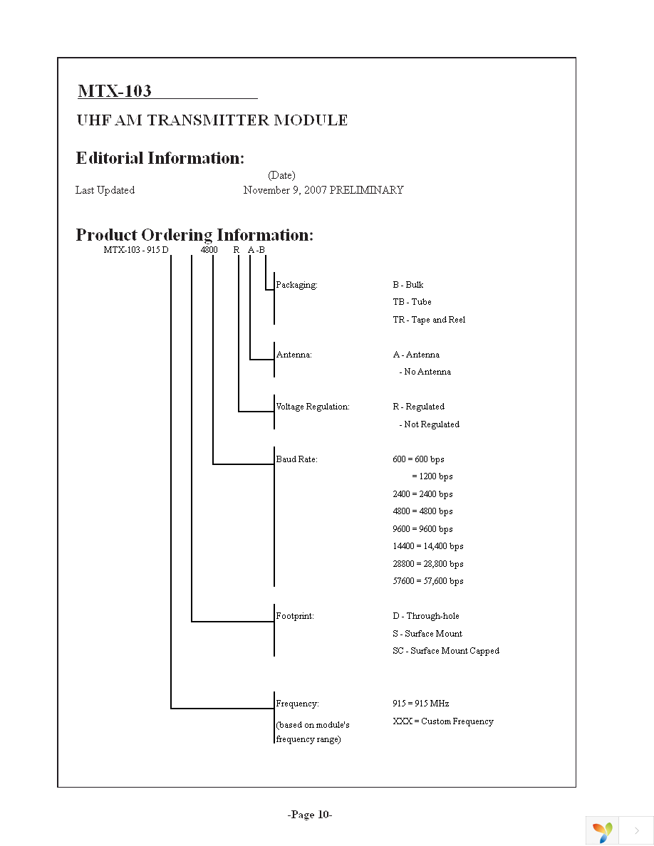 MTX-103-915DR-B Page 10