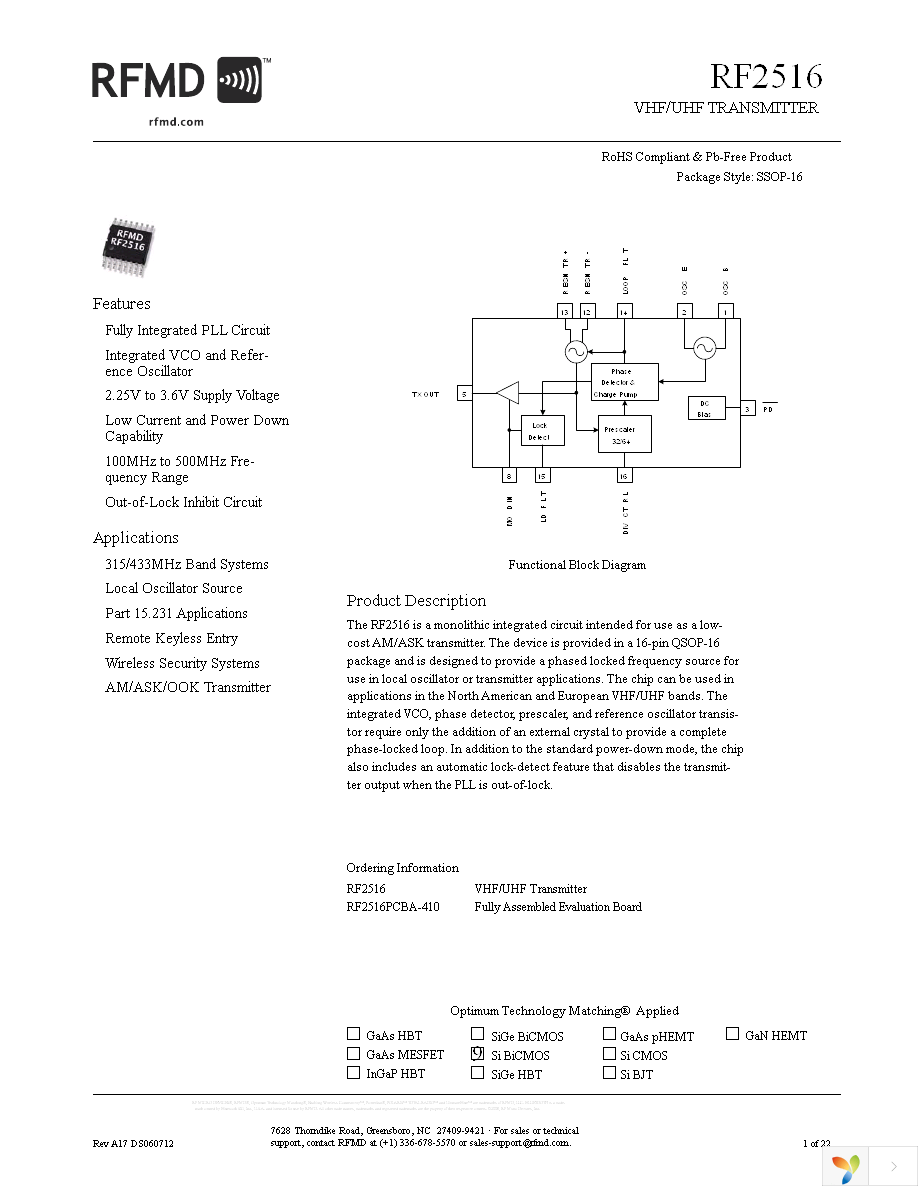 RF2516 Page 1