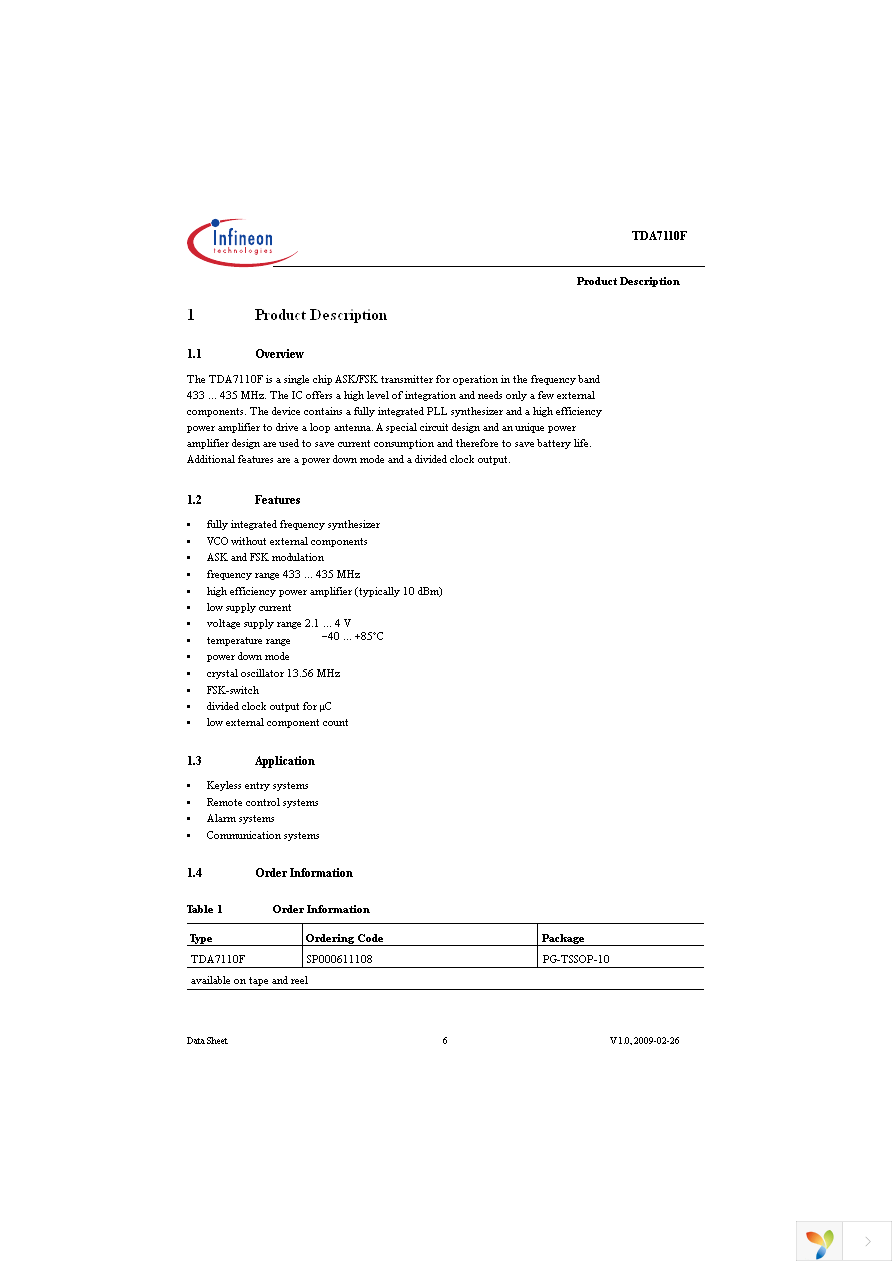 TDA7110F Page 6