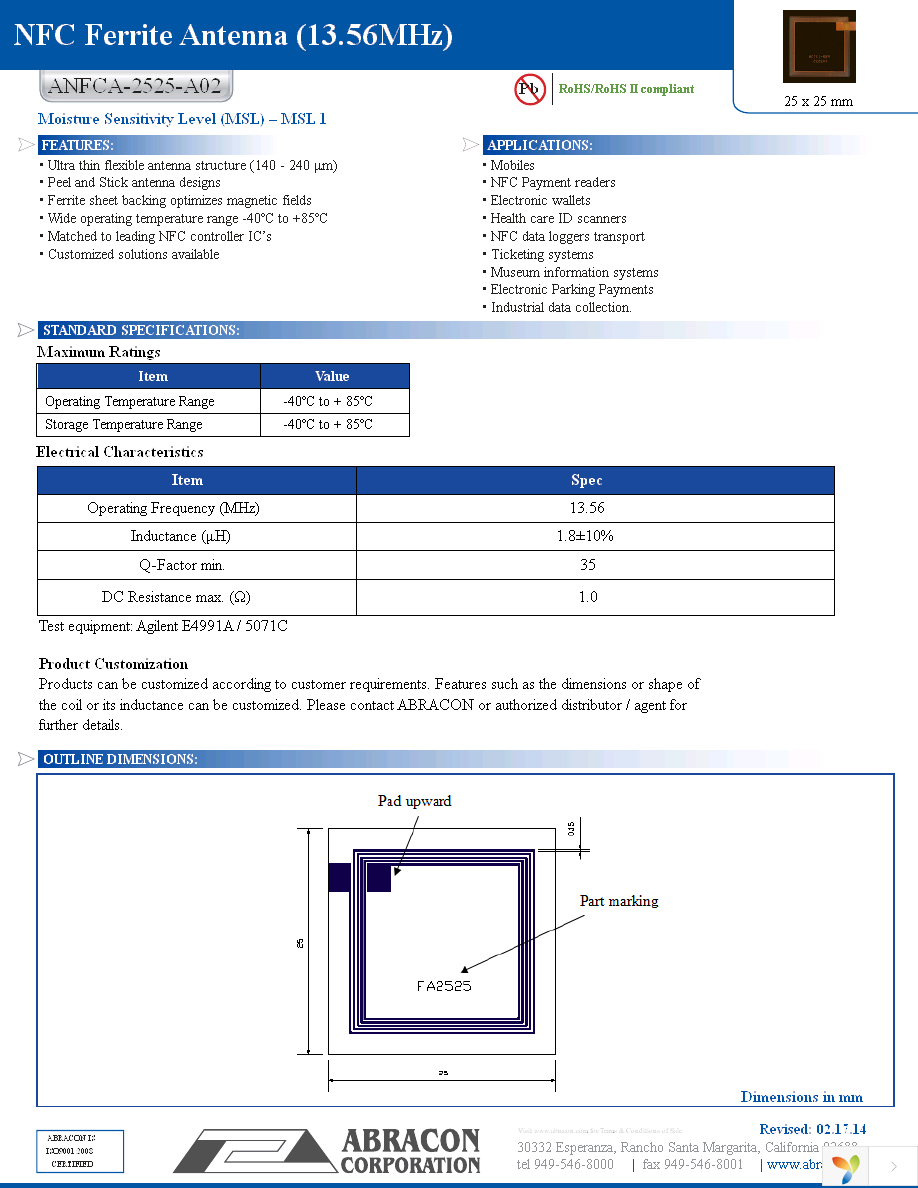 ANFCA-2525-A02 Page 1