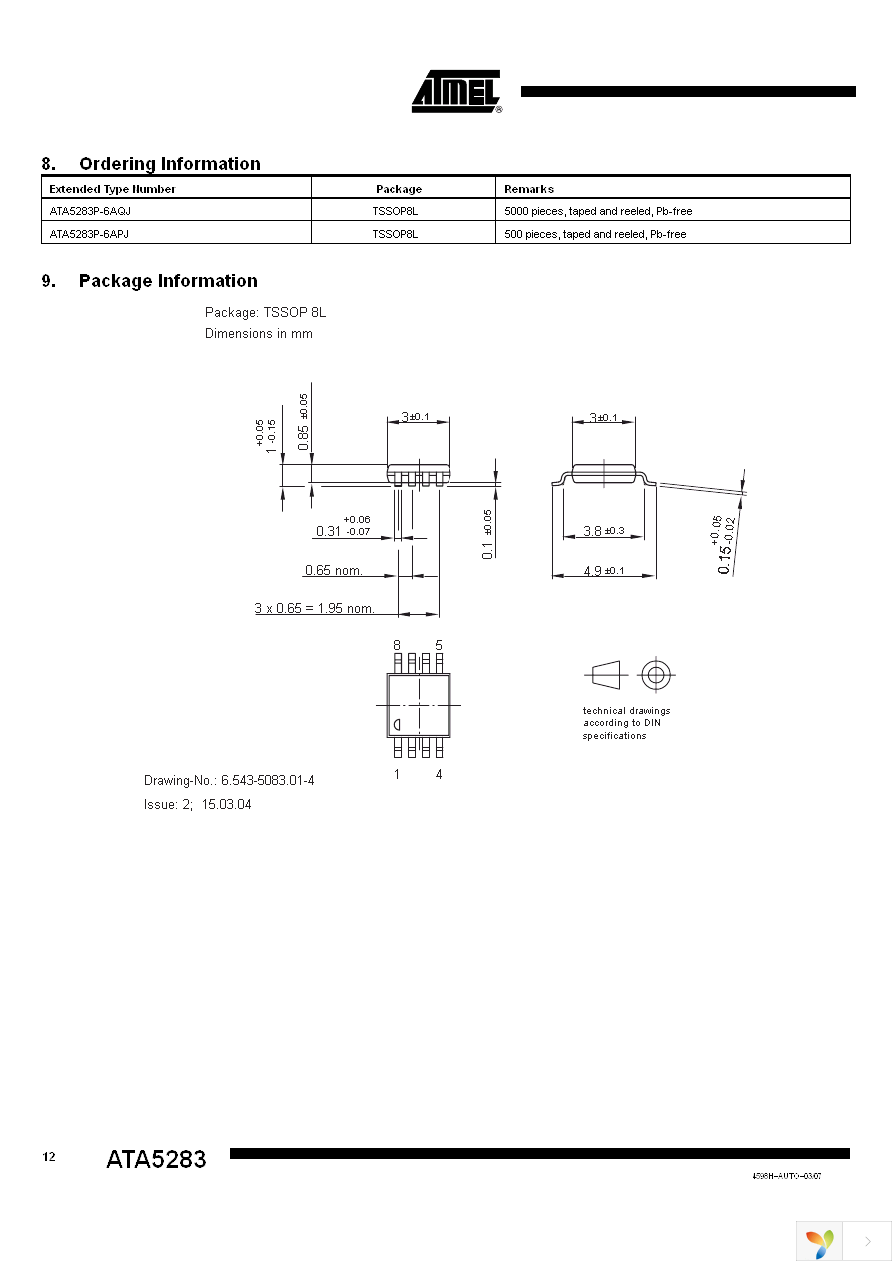 ATA5283P-6AQJ Page 12