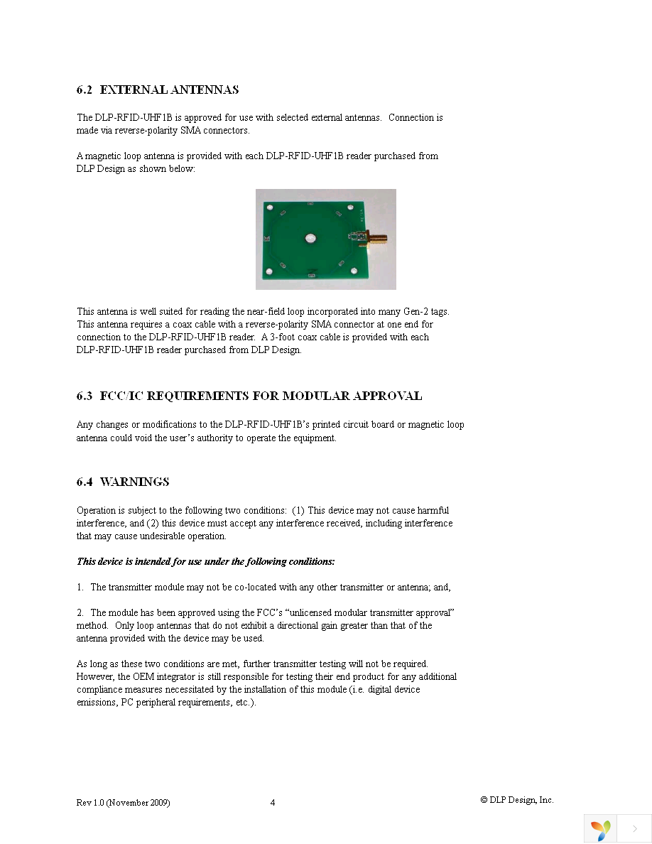 DLP-RFID-UHF1B Page 4