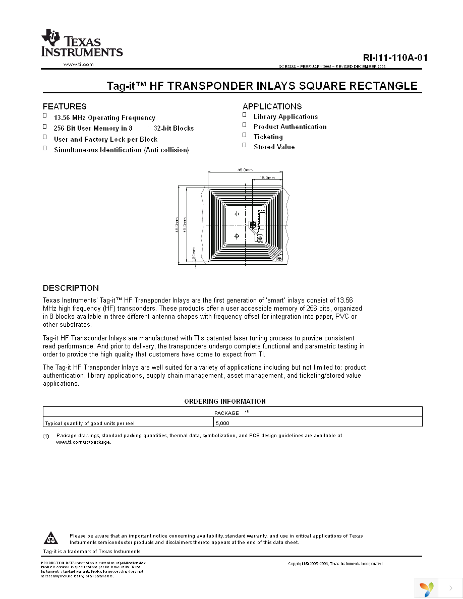 RI-I11-110A-01 Page 1