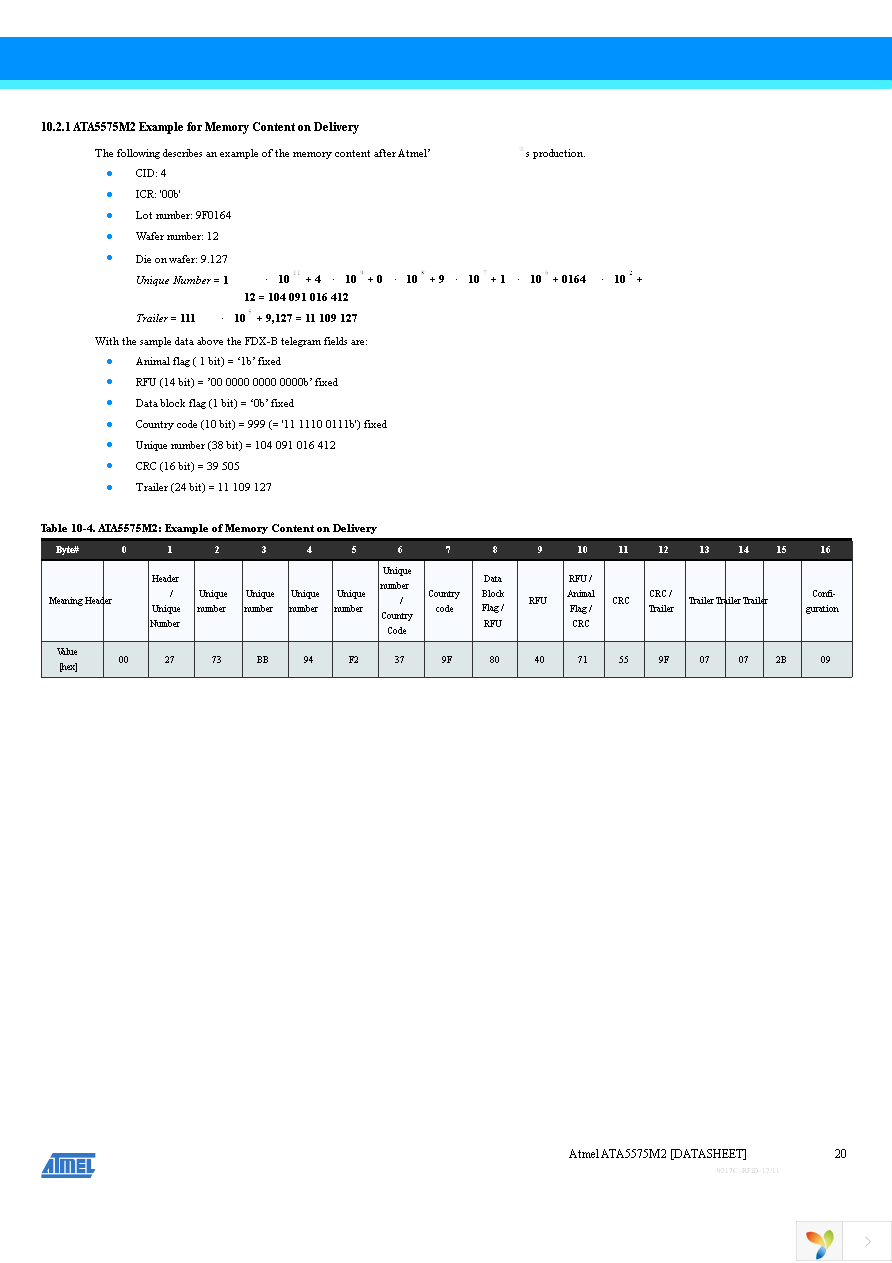 ATA5575M2330-DDB Page 20