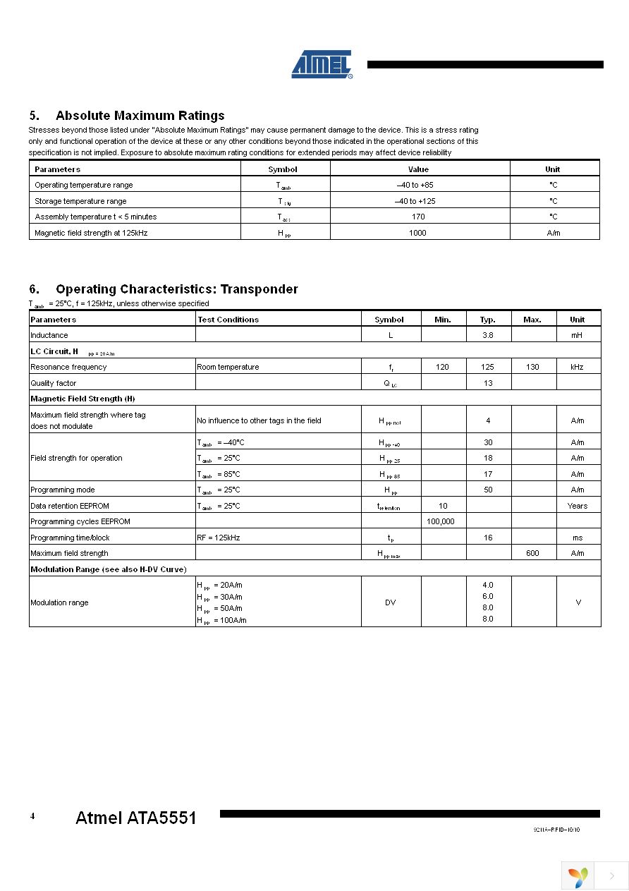 ATA5551M-PP Page 4