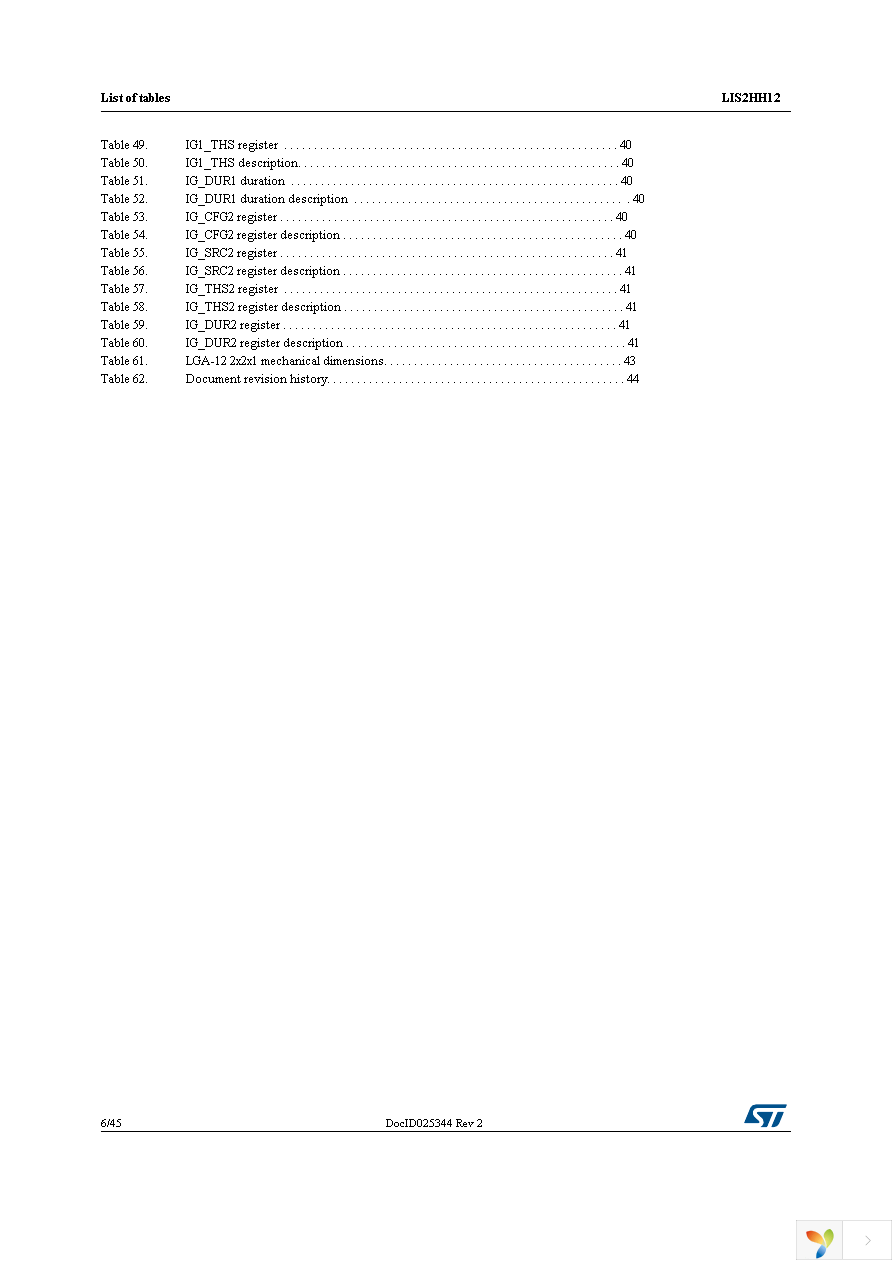 LIS2HH12TR Page 6