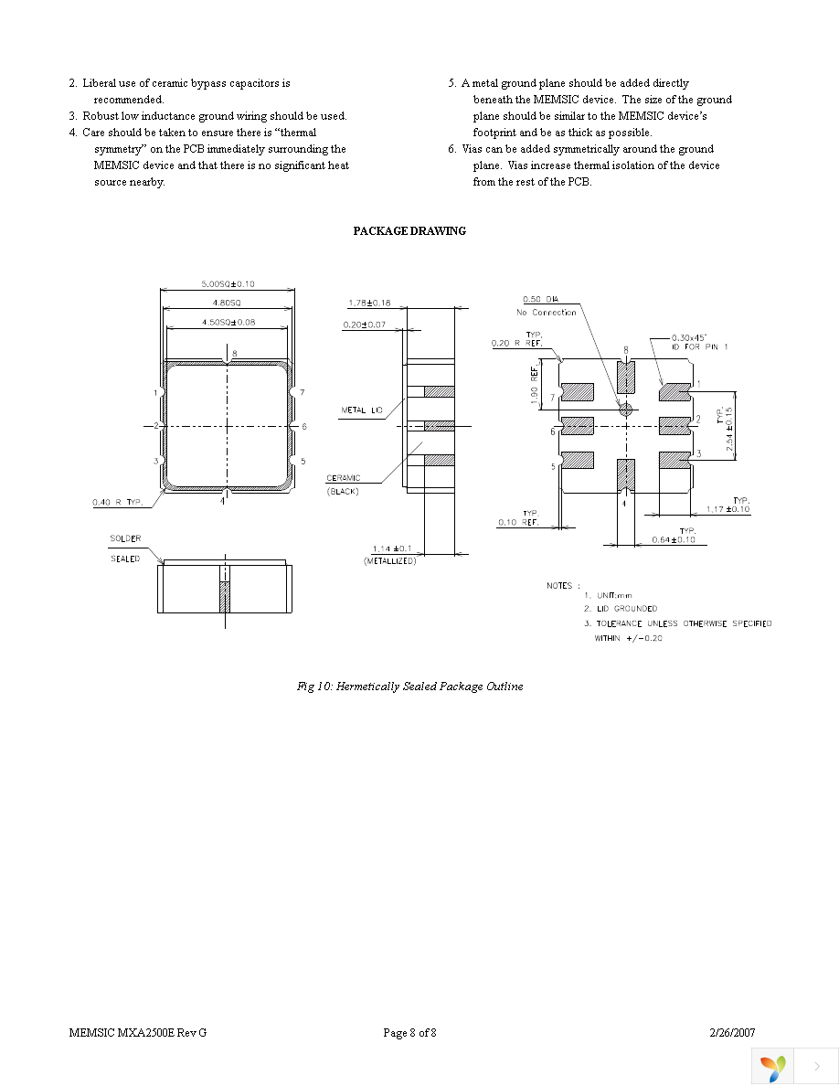 MXA2500EL Page 8