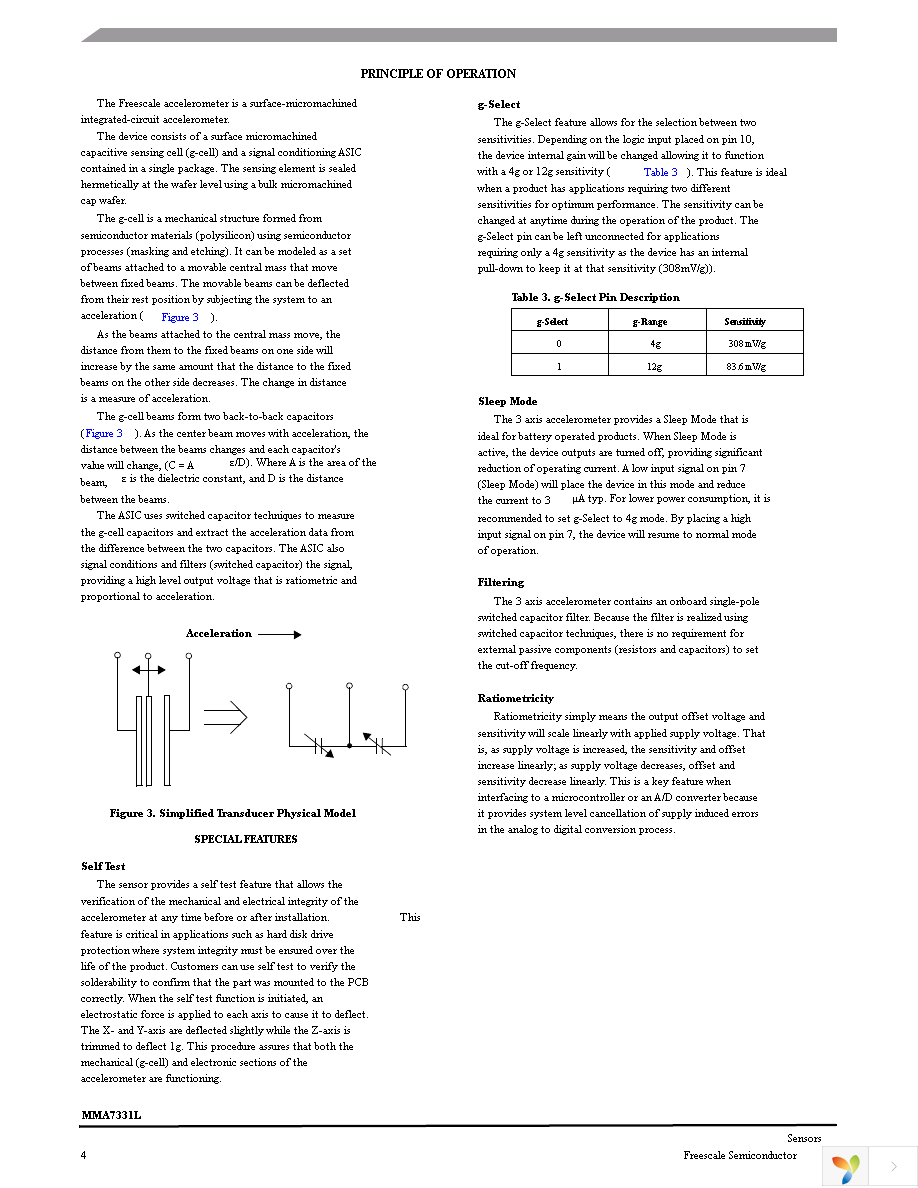 MMA7331LT Page 4