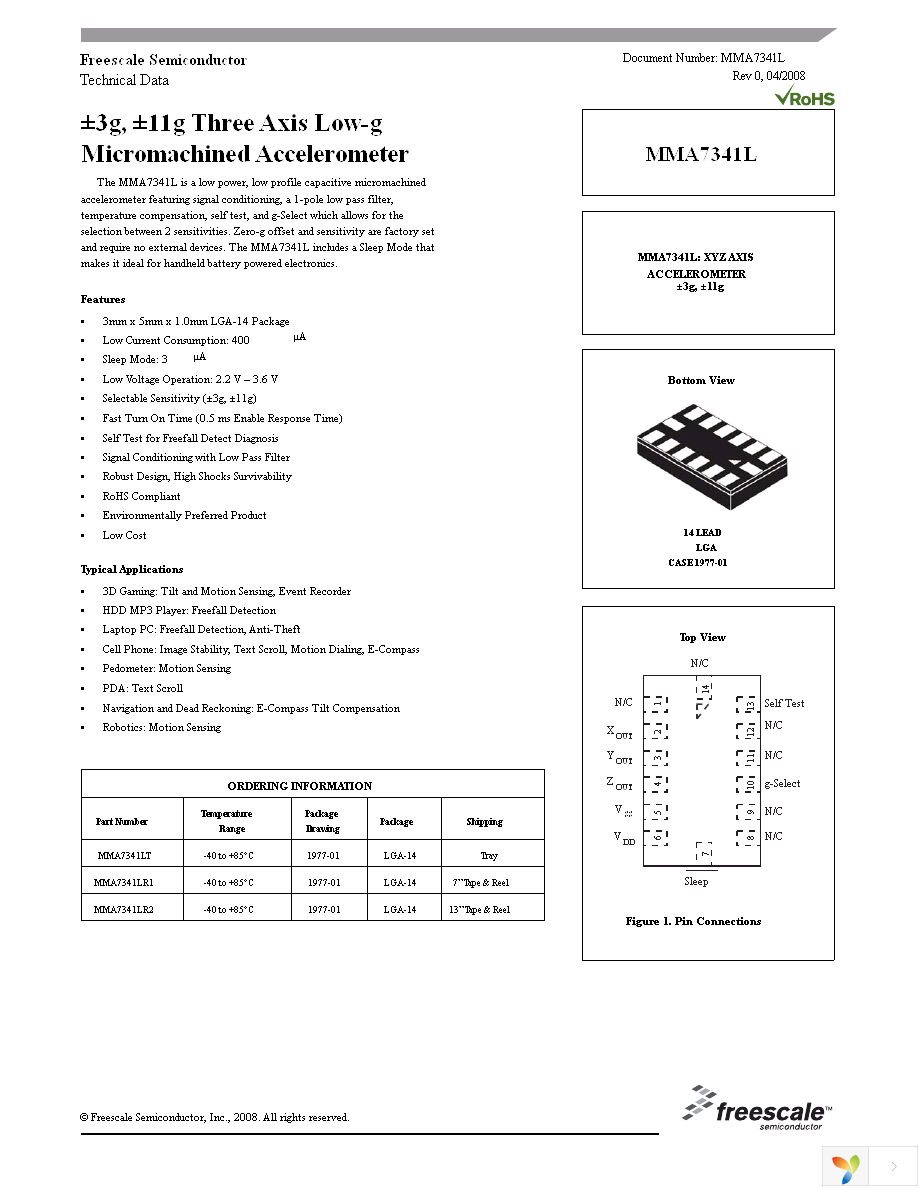 MMA7341LT Page 1