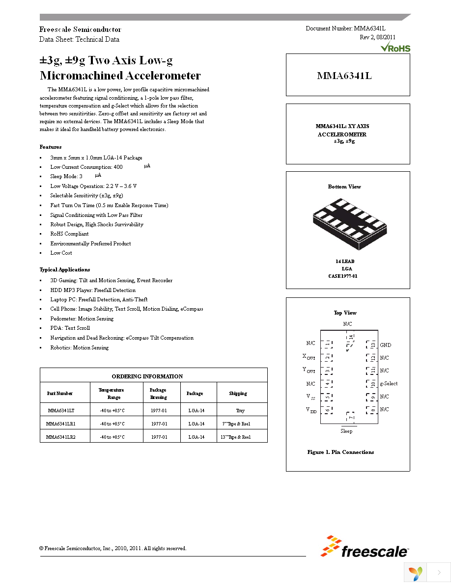 MMA6341LR1 Page 1