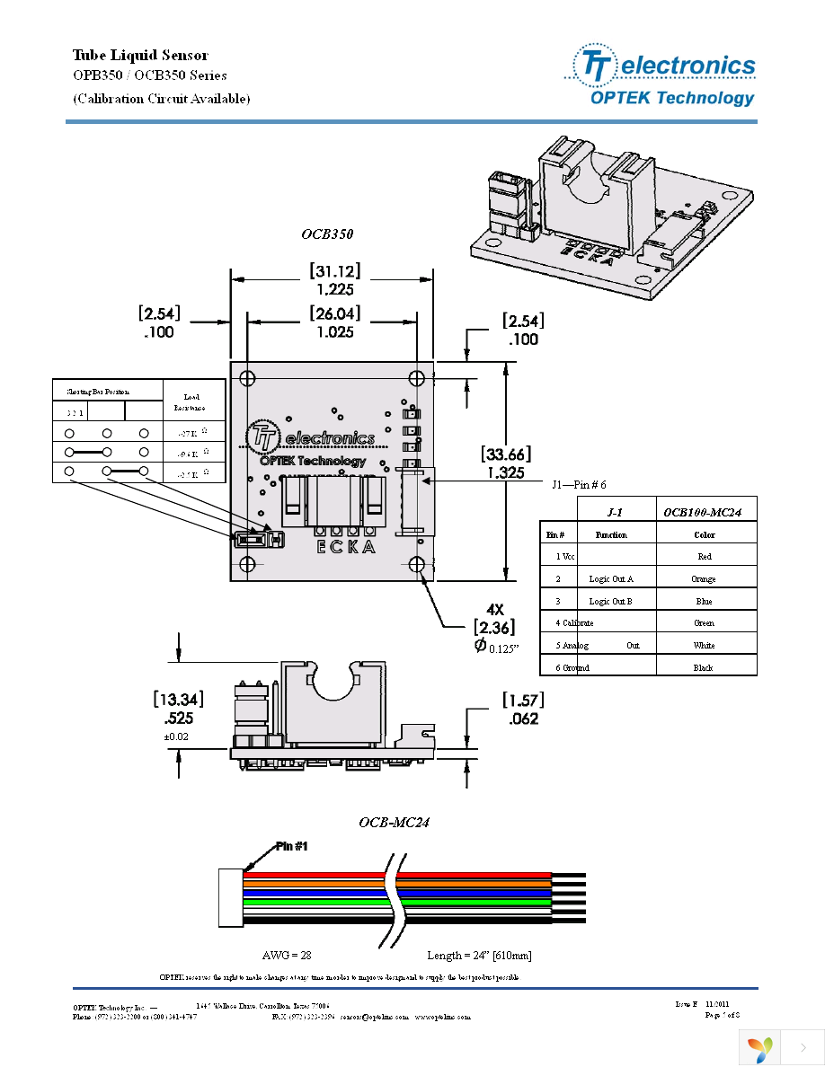 OPB350W125Z Page 5