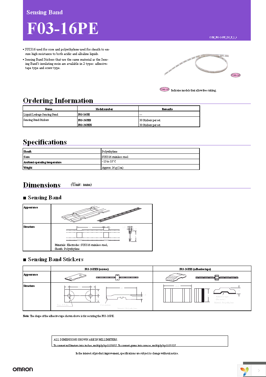 F03-16PE-10M Page 1