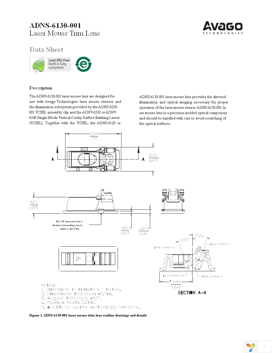 ADNS-6130-001 Page 1