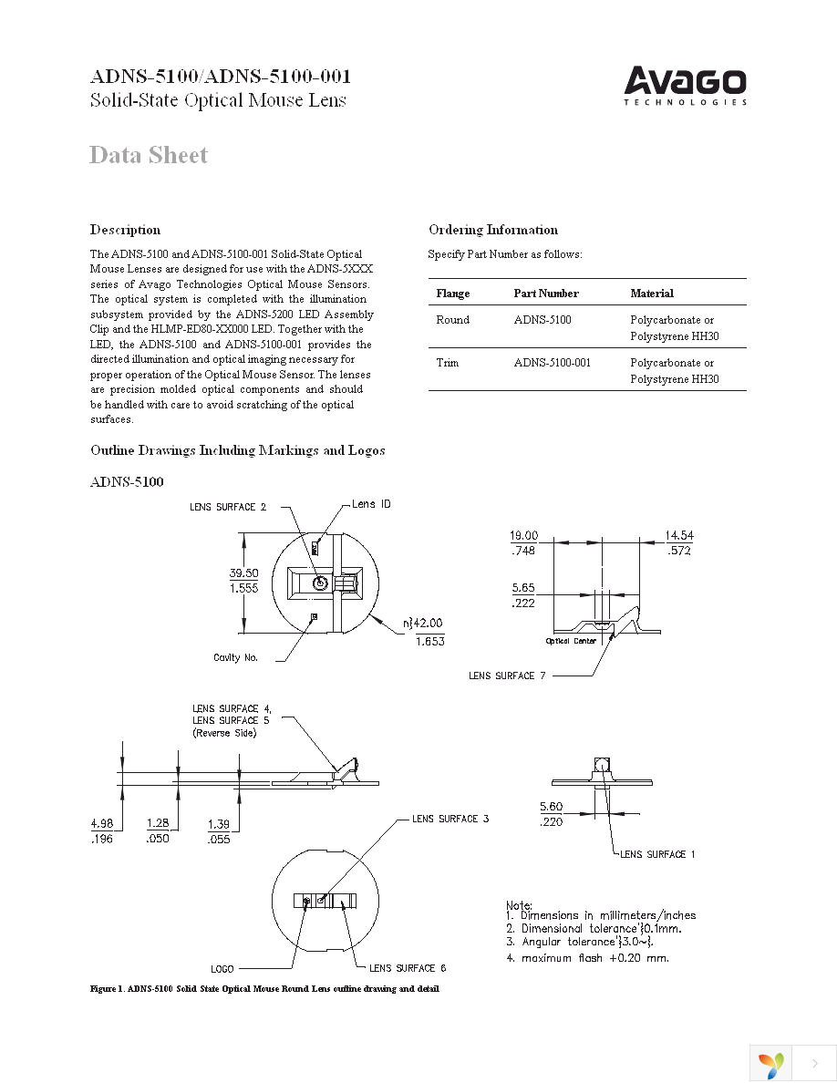 ADNS-5100-001 Page 1