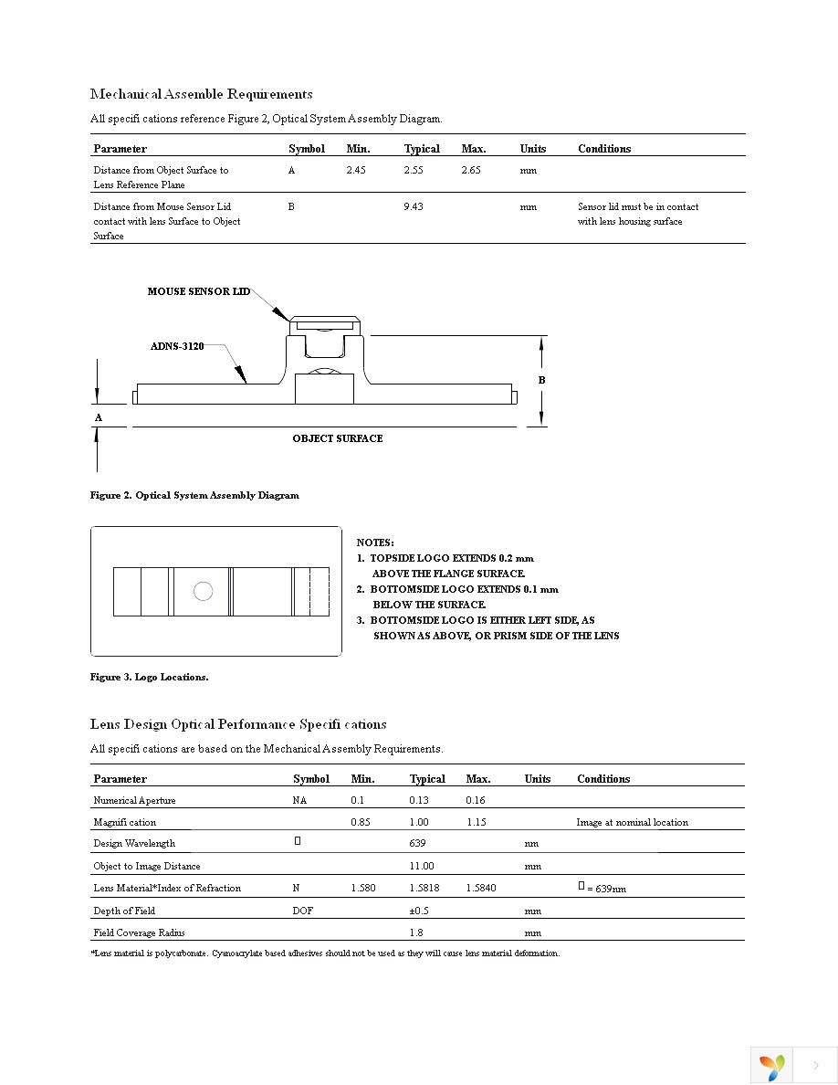 ADNS-3120-001 Page 2