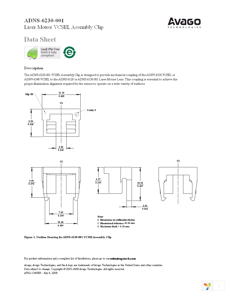 ADNS-6230-001 Page 1