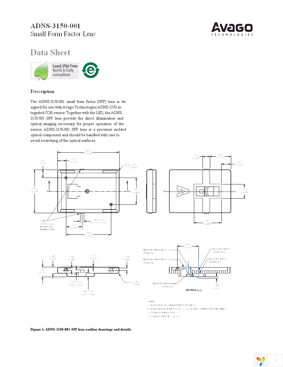 ADNS-3150-001 Page 1