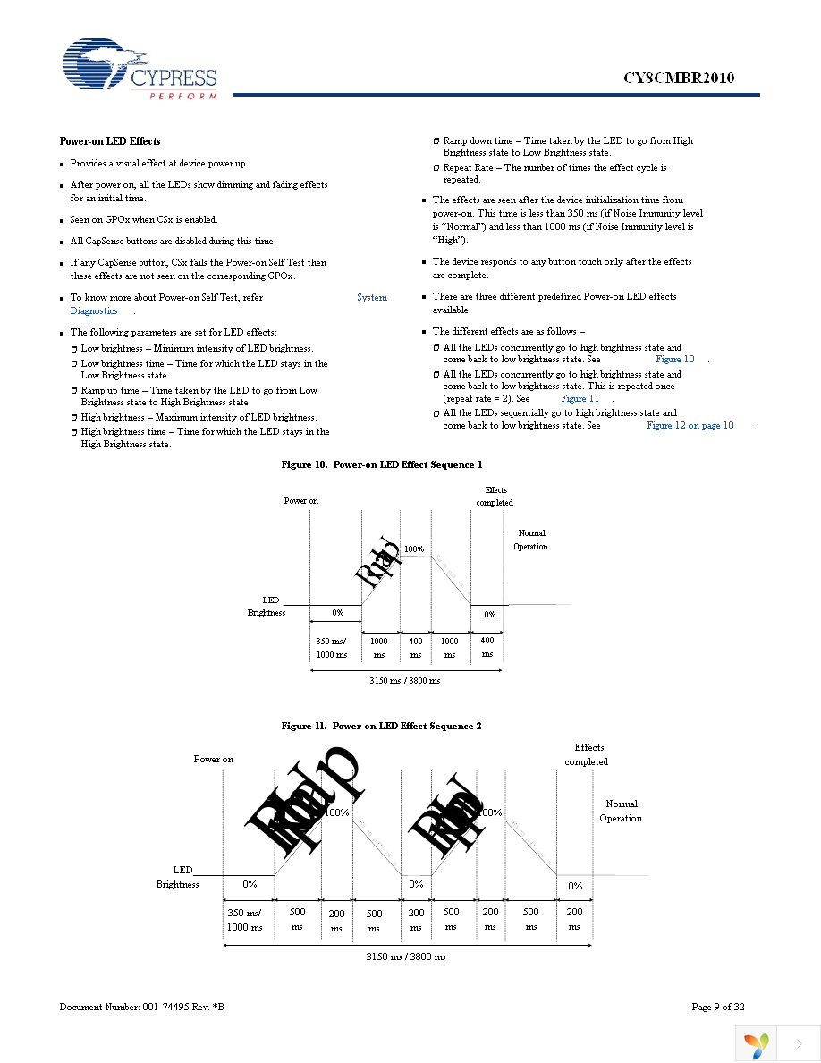 CY8CMBR2010-24LQXI Page 9