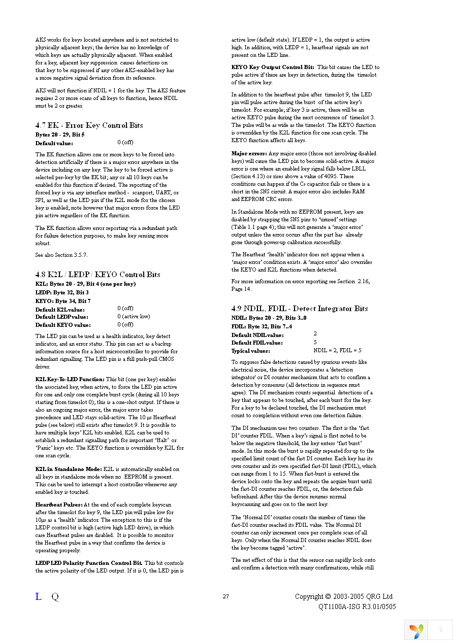 QT1100A-ISG Page 27