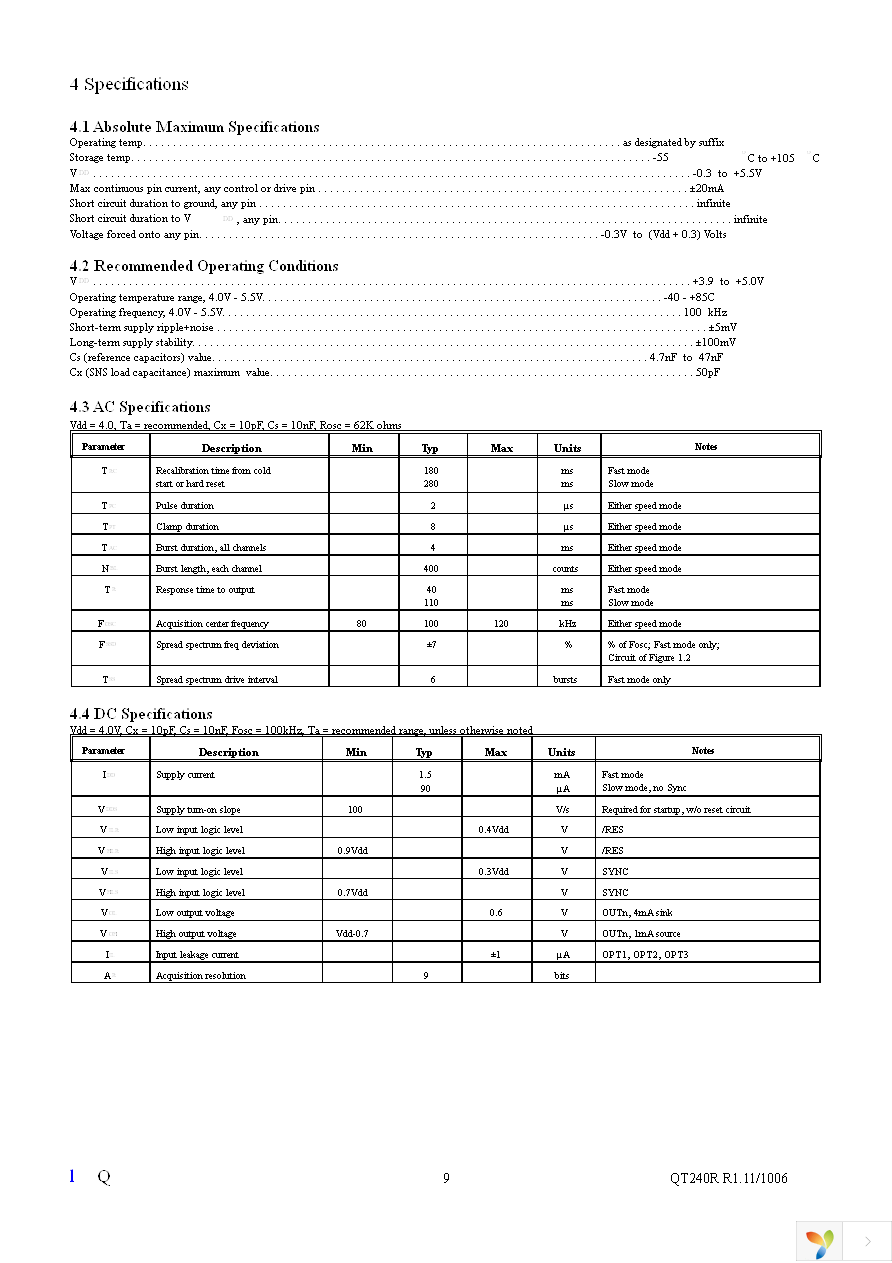 QT240-ISSG Page 9