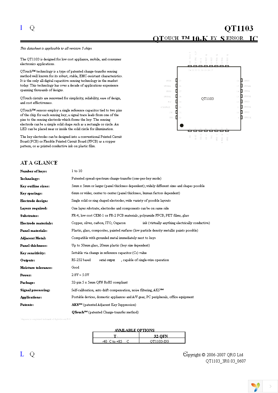 QT1103-ISG Page 1